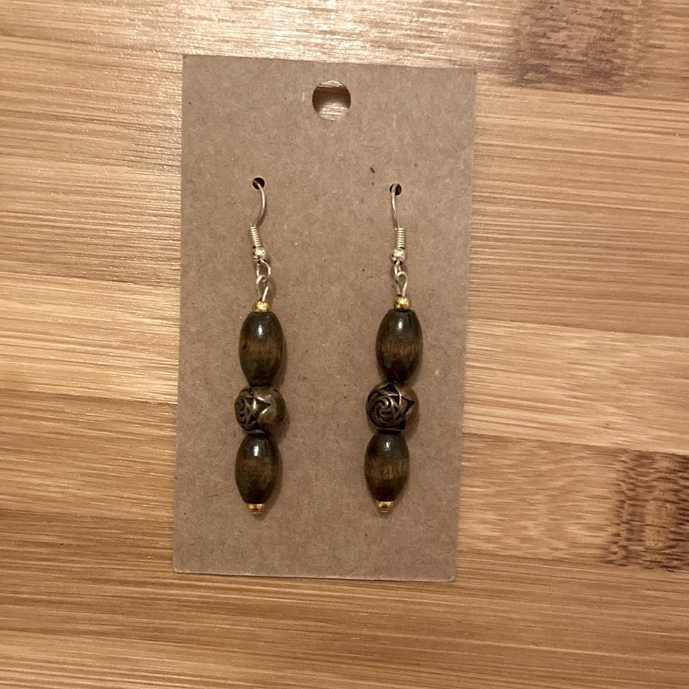 *3 for $20* Wood Stack Earrings